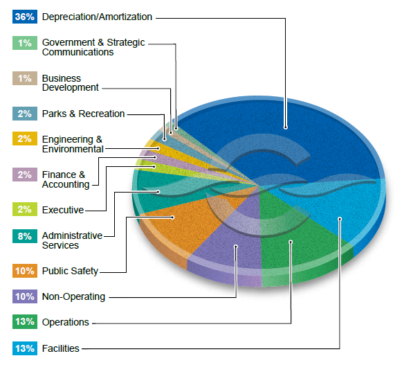 total expenses pie chart