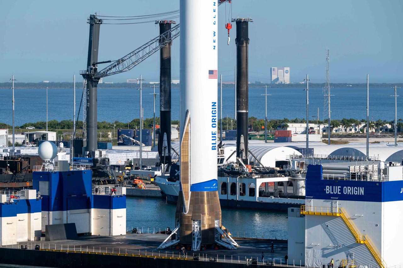 Three boosters returned to Port Canaveral.