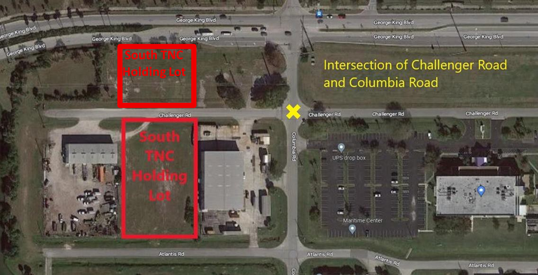 Holding Area 2 - overhead shot of the TNC Buildings